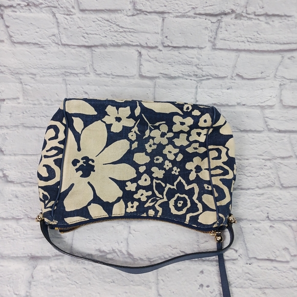 Kate Spade blue and white print canvas hobo bag - Picture 15 of 15
